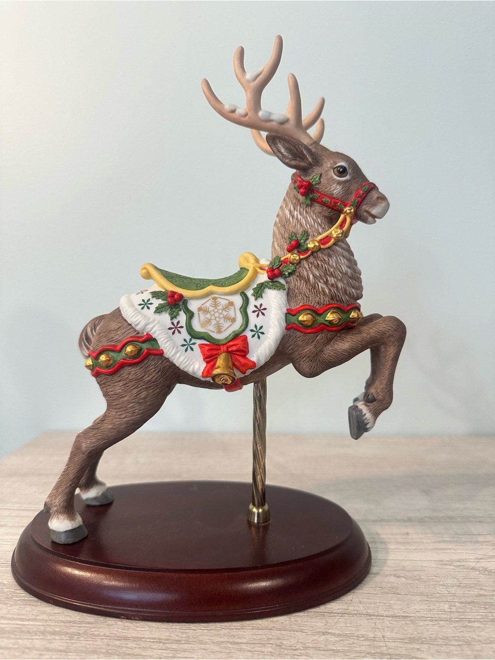 Vintage Lenox “The Carousel Reindeer” 1989 Christmas Figure